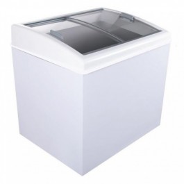 Freezer Horizontal, 2 Portas de Vidro 300L 